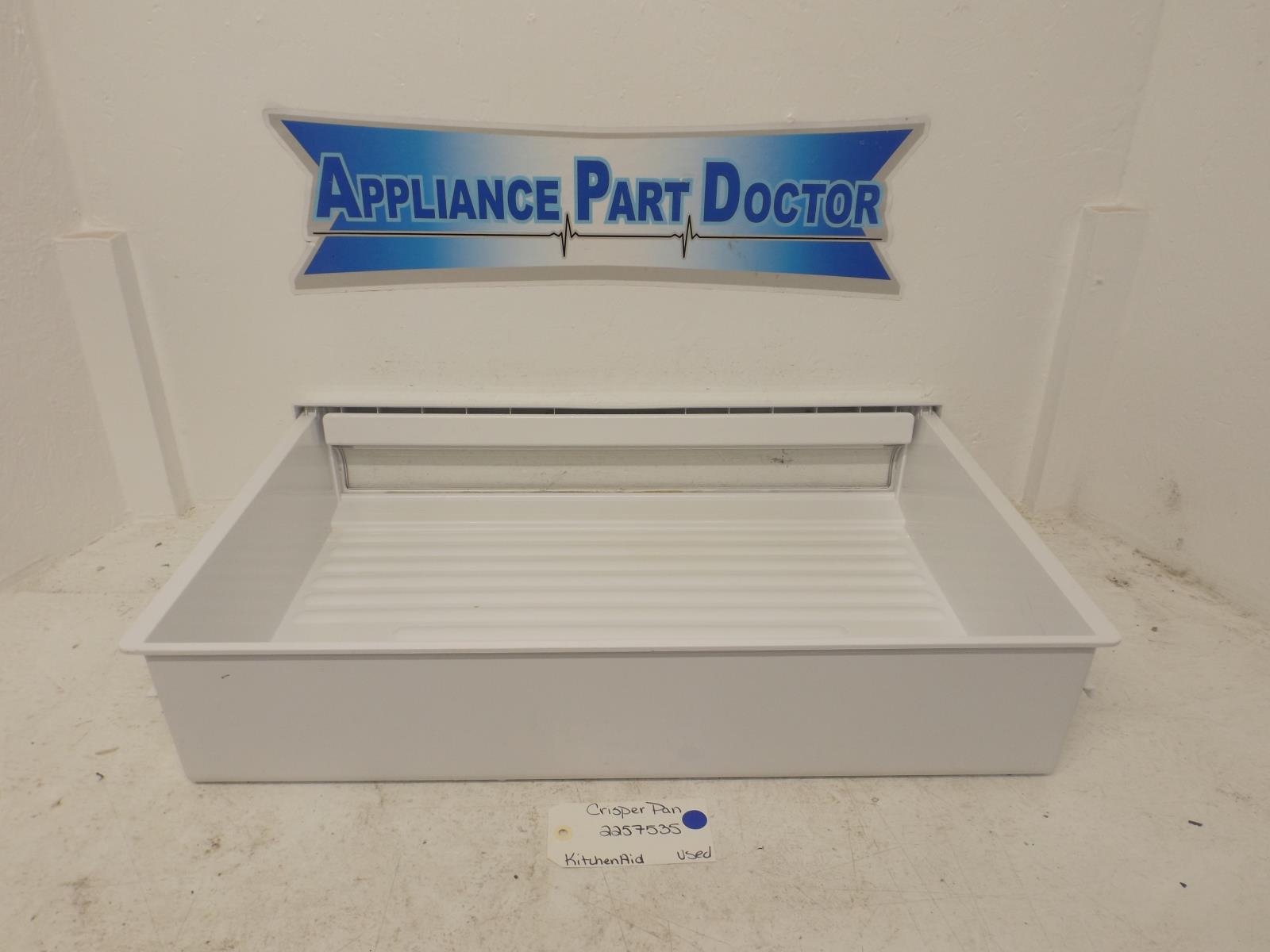 KitchenAid Refrigerator 2257535 Crisper Pan Used KitchenAid Refrigerator 2257535 Crisper Pan Used